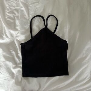 Black Zara halter tank top